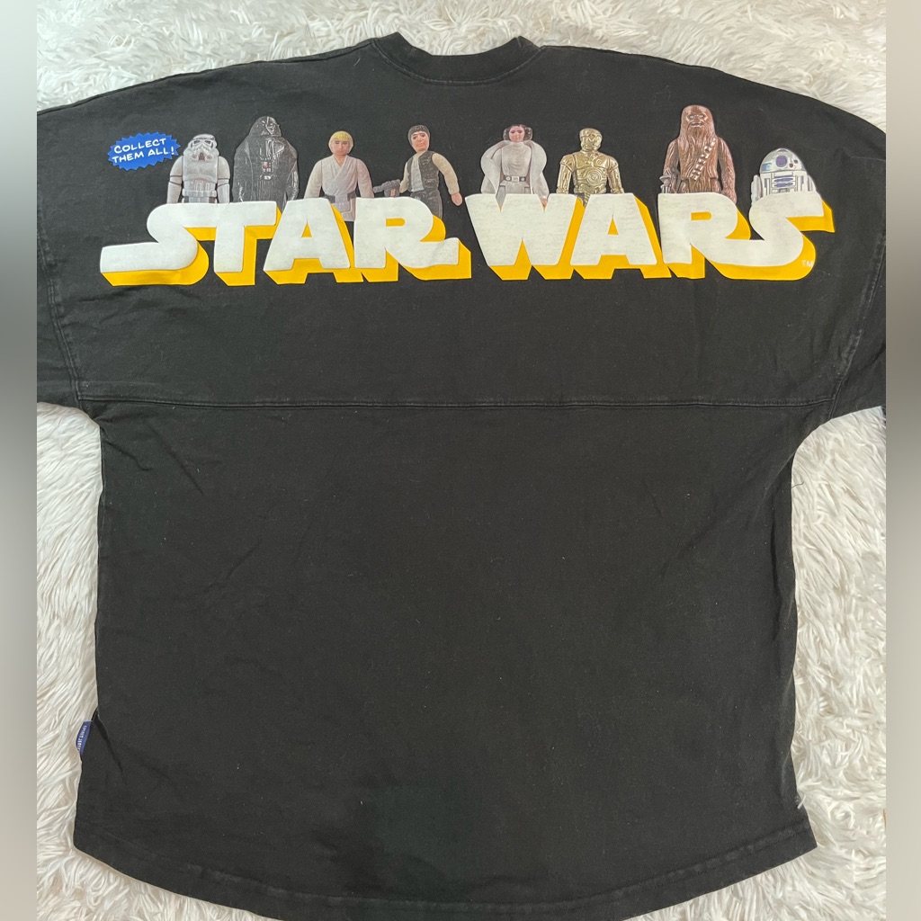 Disney Parks Star Wars Vintage Action Figure Spirit Jersey  Medium